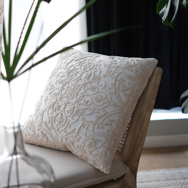 Linen Embroidery Cushion AM084