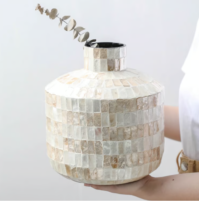 日本摩达贝壳风格花瓶