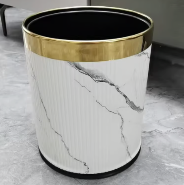Marble style gold modern dust box 