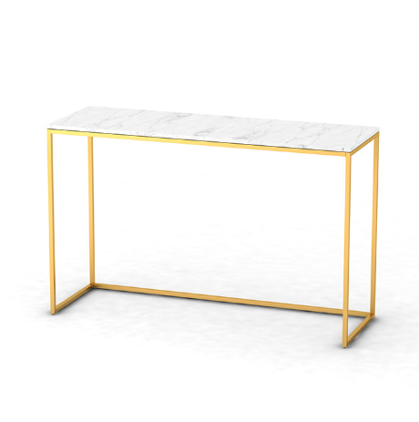 Simple modern gold console table 