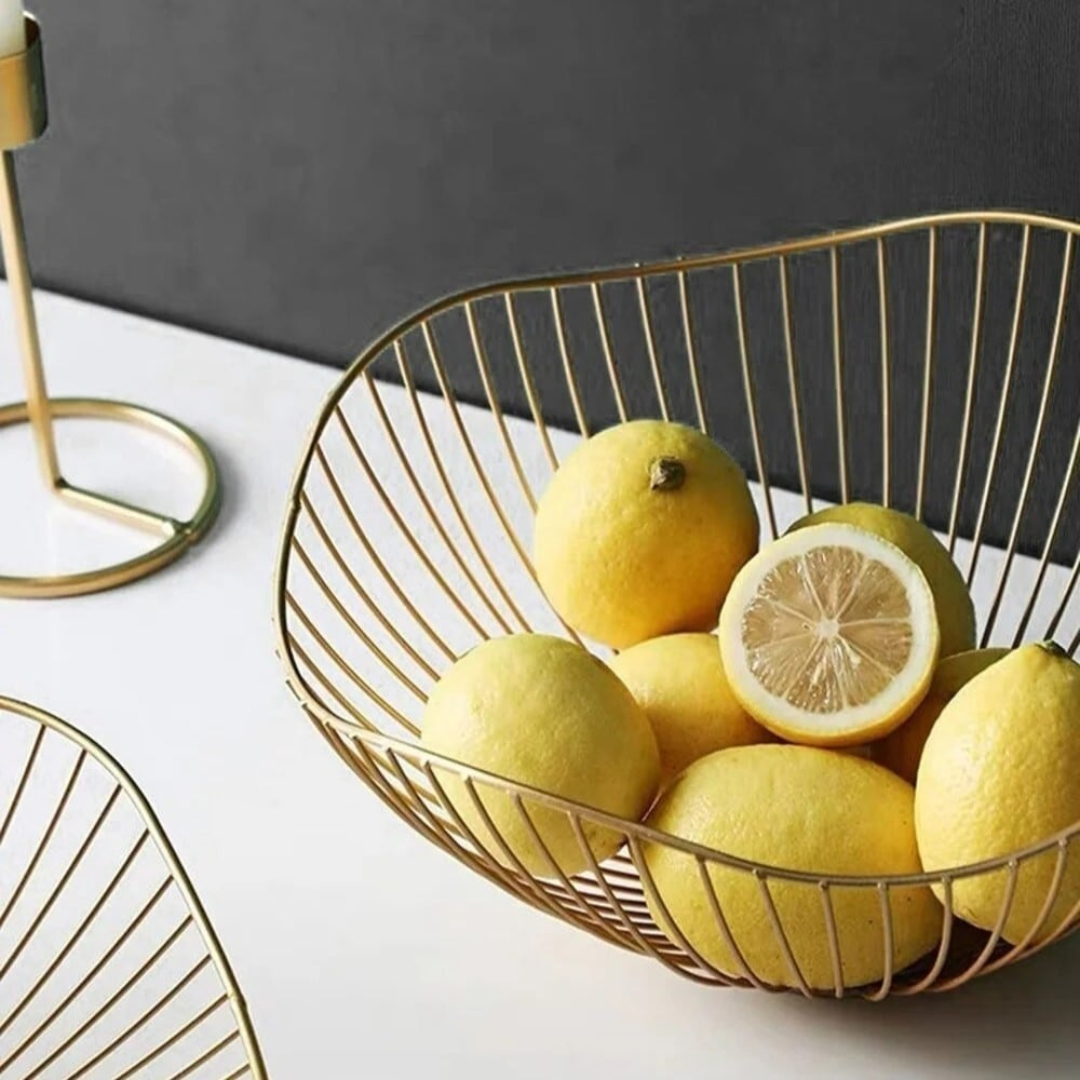 Gold Fruit Basket 