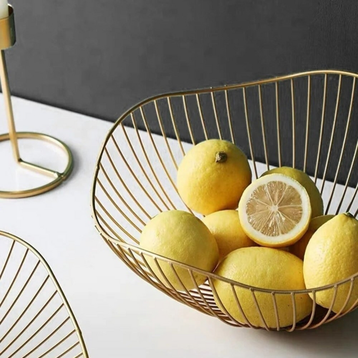 Gold Fruit Basket 