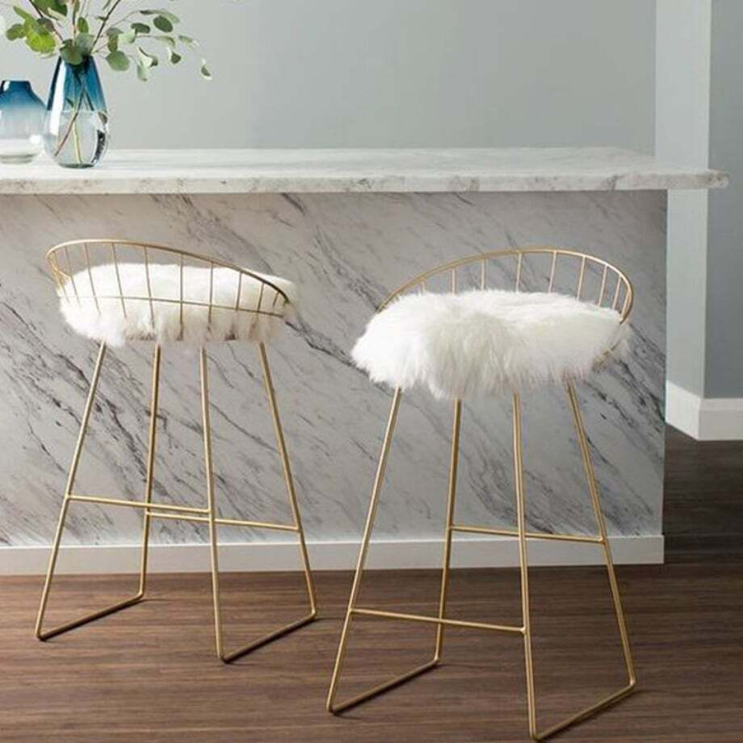 Feminine counter chair