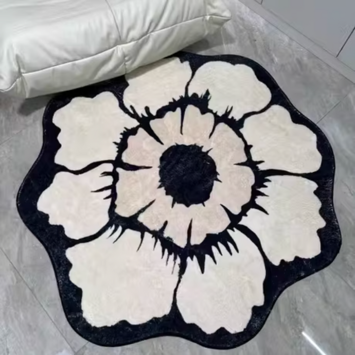 高档奢华花朵圆形地毯AM033 