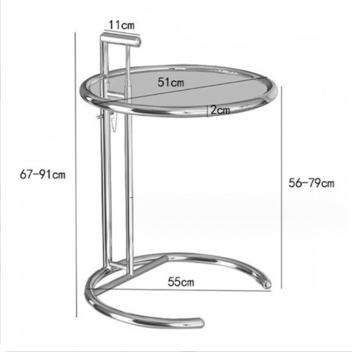 Clear side table AM006 