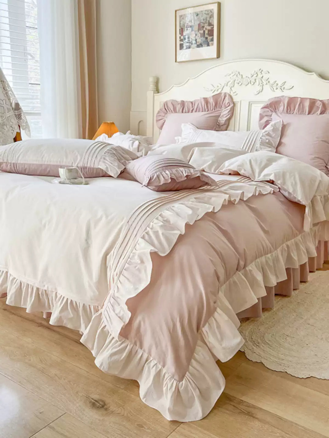 Ruffled Plush Warm Winter Girls Bedding Sets