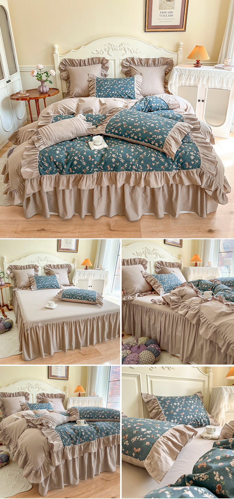 Ruffled Plush Warm Winter Girls Bedding Sets