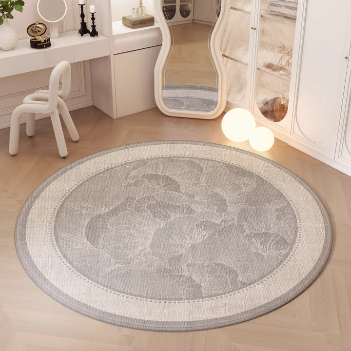 3design natural round carpet 
