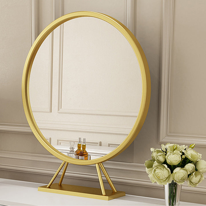 gold center mirror