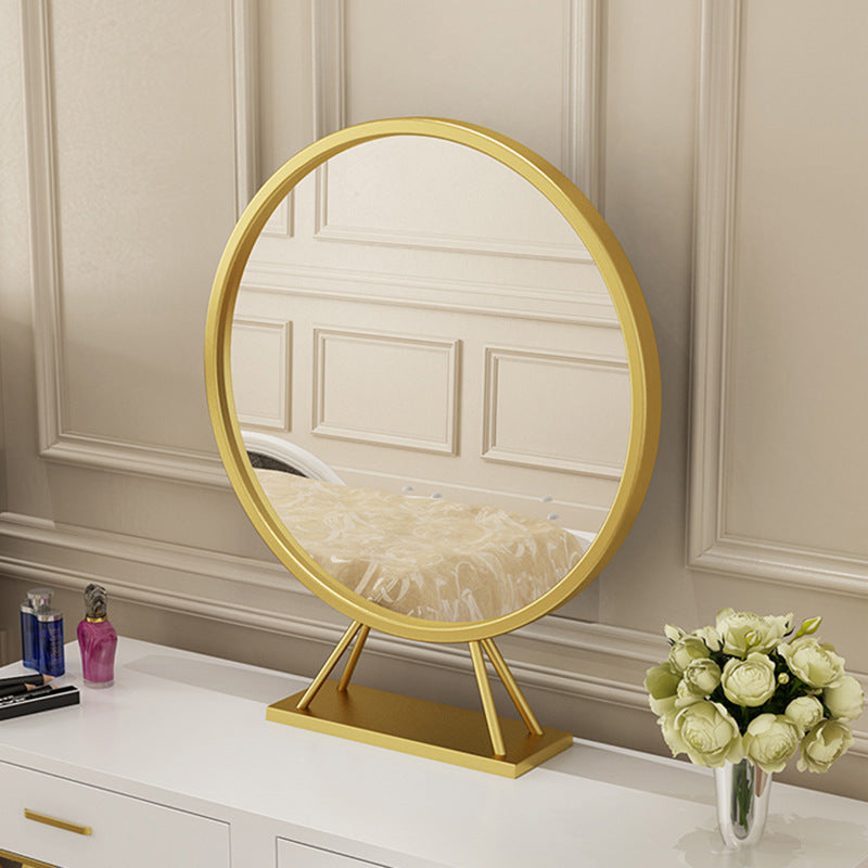 gold center mirror