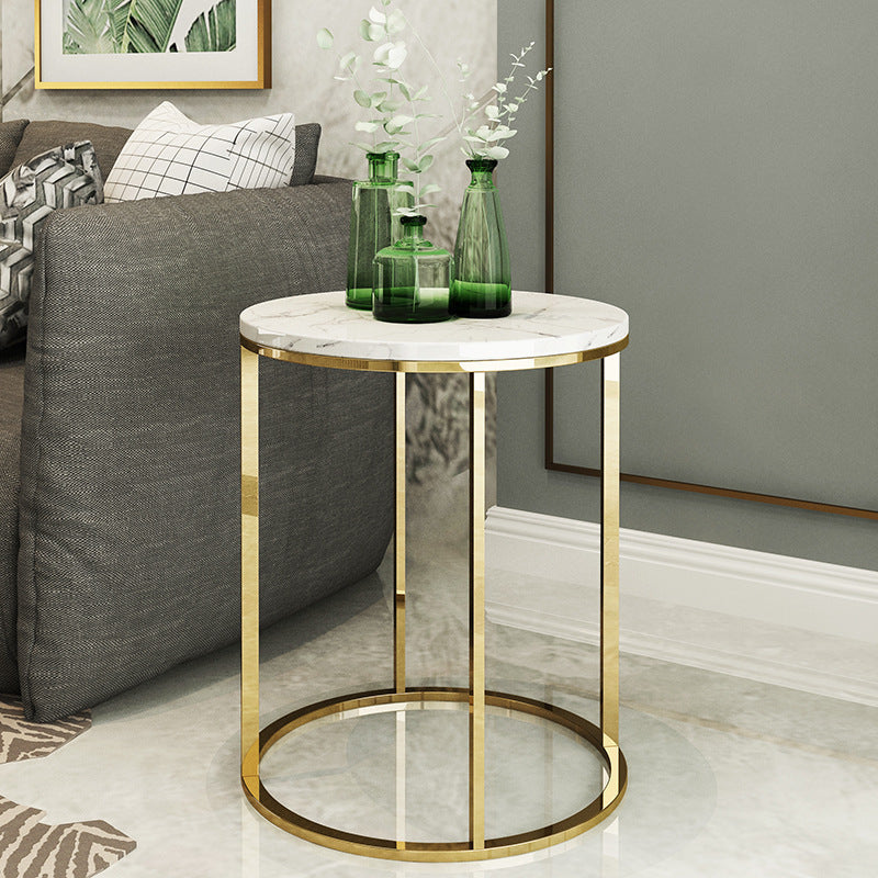 Simple stand gold side table