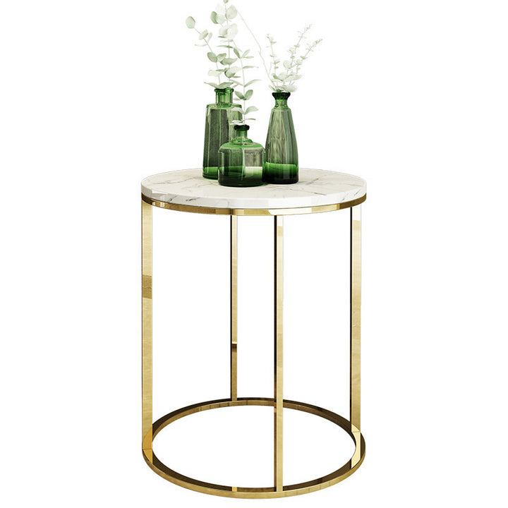 Simple stand gold side table