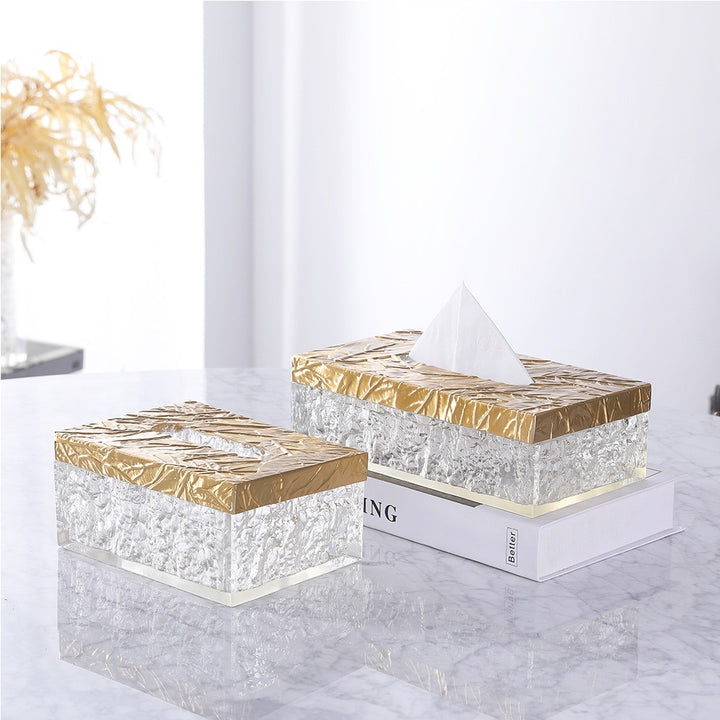 luxury crystal tissue case