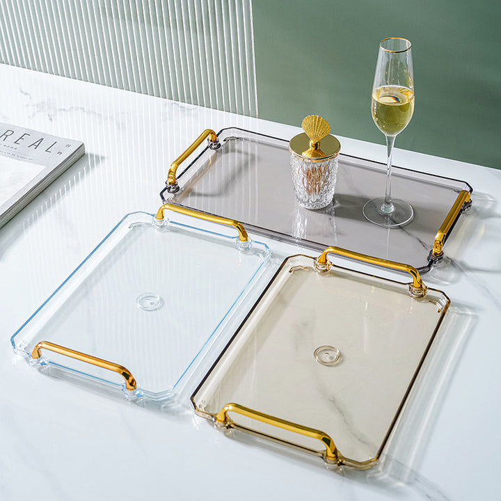 gold handle tray 