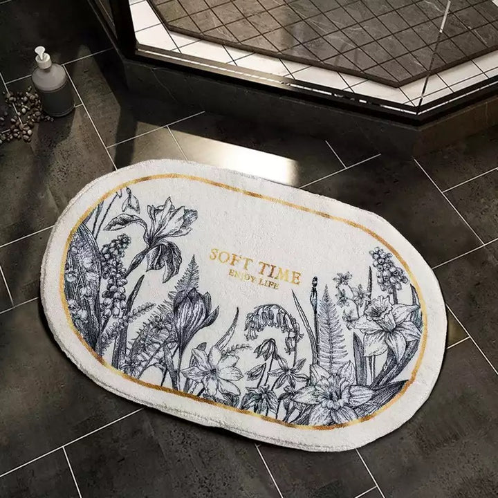 Classic flower design mat