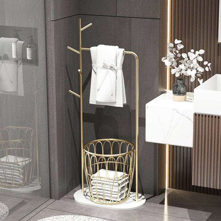 luxury gold basket rack 